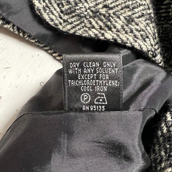 Lafayette 148 Wool Silk Jacket Coat Blazer 2 Crop 3/4 Sleeve Tweed Fall Winter - Picture 11 of 11